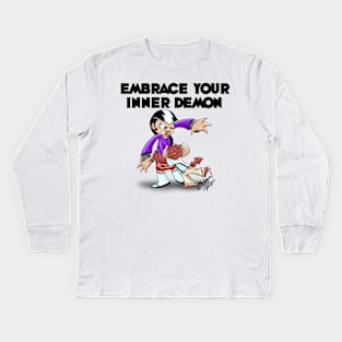 Raising Hell: Embrace your inner Demon Kids Long Sleeve T-Shirt